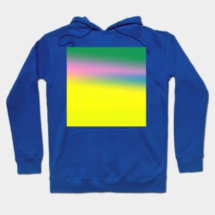 yellow blue pink green texture gradient Hoodie